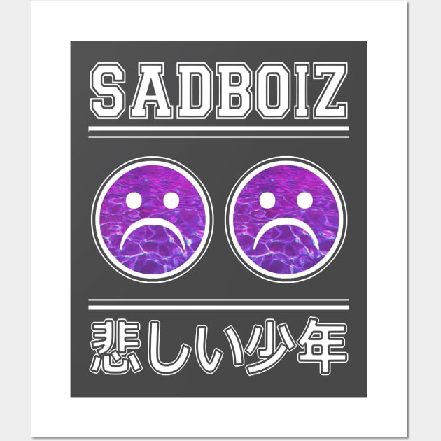 SadBoiz sad emoji Lean Jersey Wall Art by Amacha